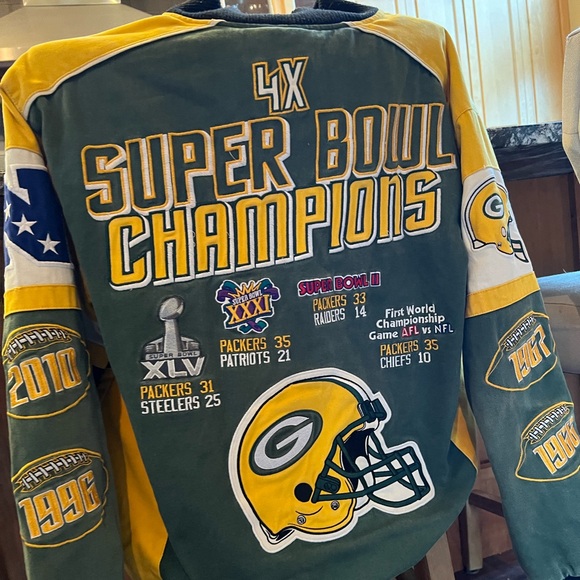 Vintage Green Bay Packers Super Bowl Jacket - Picture 4 of 6